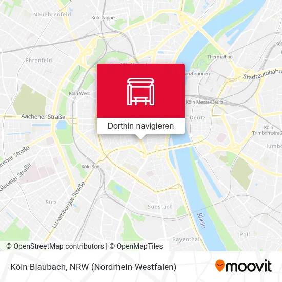 Köln Blaubach Karte
