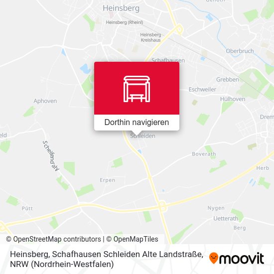 Heinsberg, Schafhausen Schleiden Alte Landstraße Karte