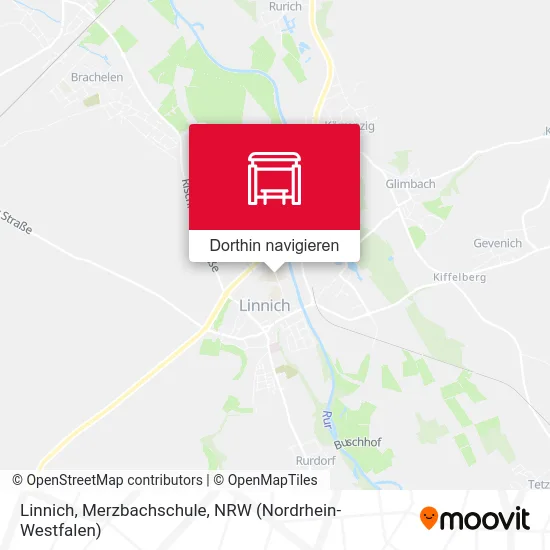 Linnich, Merzbachschule Karte