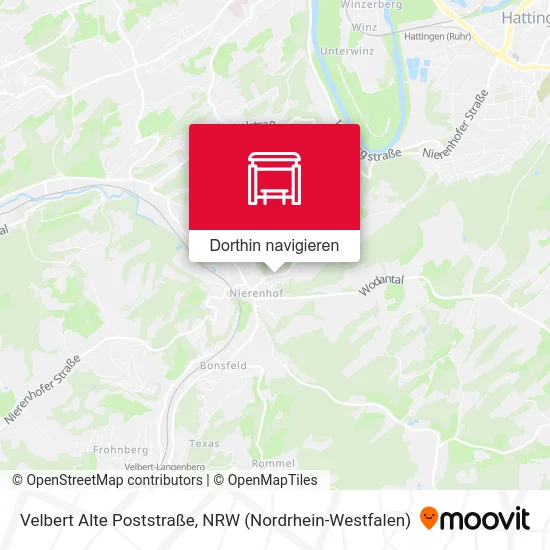 Velbert Alte Poststraße Karte