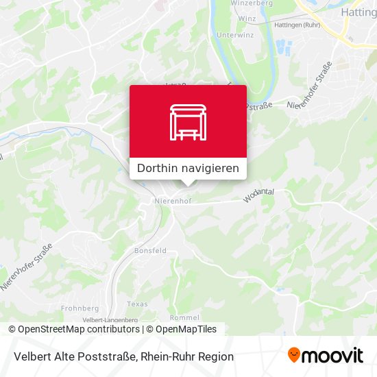 Velbert Alte Poststraße Karte
