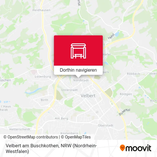 Velbert am Buschkothen Karte