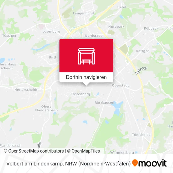 Velbert am Lindenkamp Karte