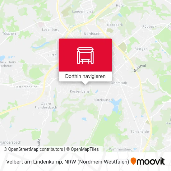 Velbert am Lindenkamp Karte