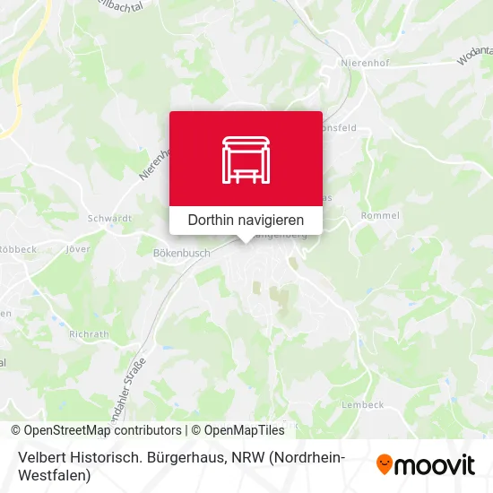 Velbert Historisch. Bürgerhaus Karte