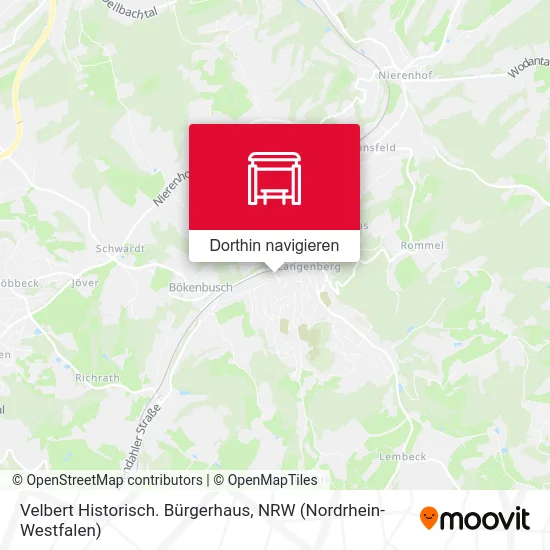 Velbert Historisch. Bürgerhaus Karte