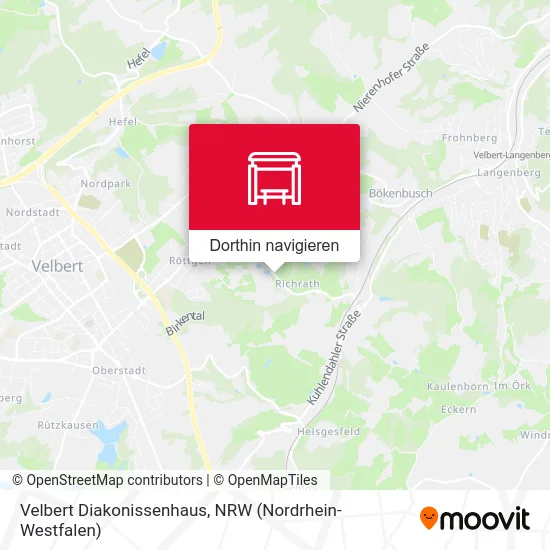 Velbert Diakonissenhaus Karte