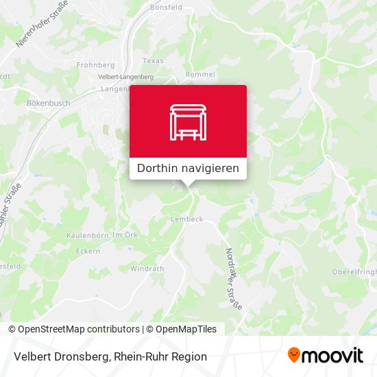 Velbert Dronsberg Karte