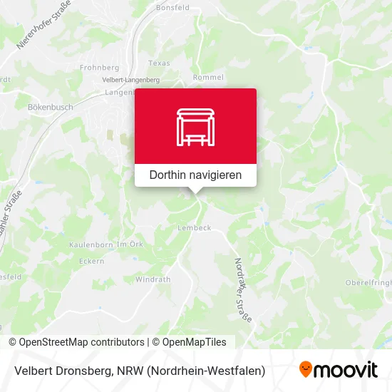Velbert Dronsberg Karte