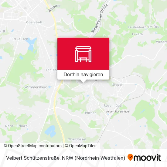 Velbert Schützenstraße Karte