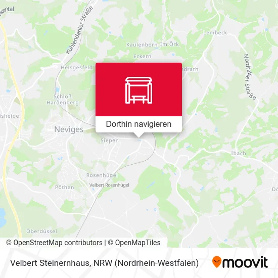 Velbert Steinernhaus Karte