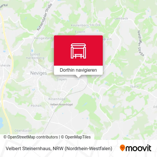 Velbert Steinernhaus Karte