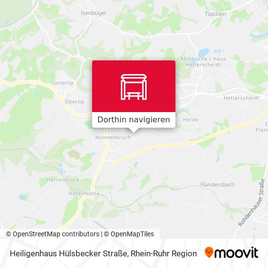 Heiligenhaus Hülsbecker Straße Karte