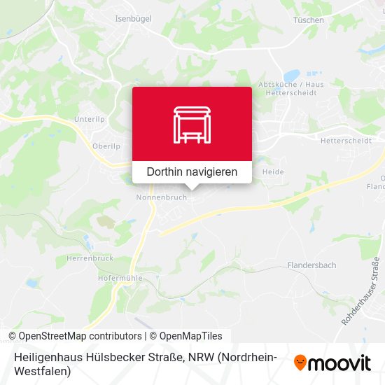 Heiligenhaus Hülsbecker Straße Karte