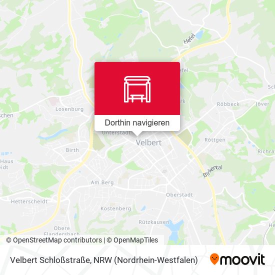 Velbert Schloßstraße Karte