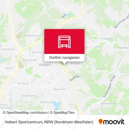 Velbert Sportzentrum Karte