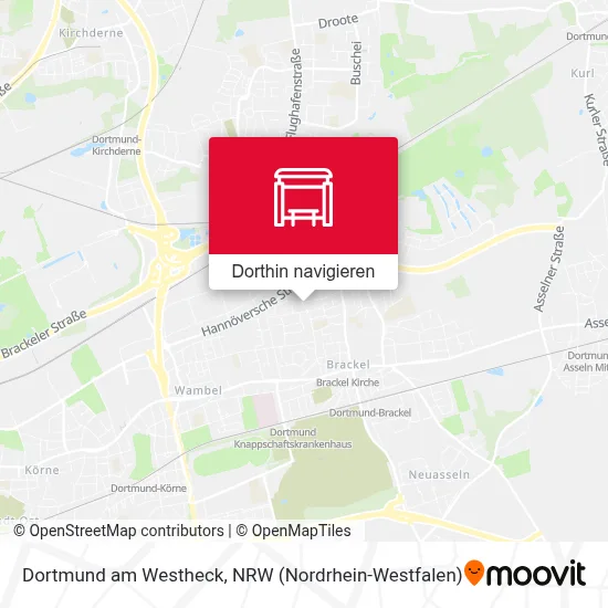 Dortmund am Westheck Karte