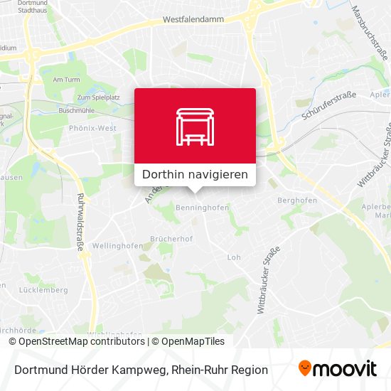 Dortmund Hörder Kampweg Karte