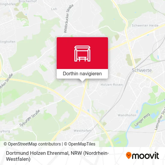 Dortmund Holzen Ehrenmal Karte