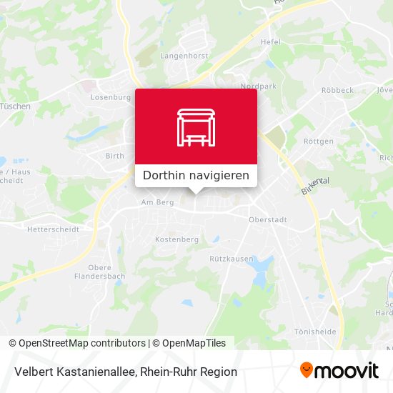 Velbert Kastanienallee Karte