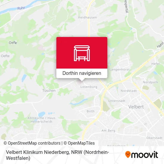 Velbert Klinikum Niederberg Karte