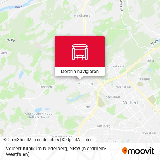 Velbert Klinikum Niederberg Karte