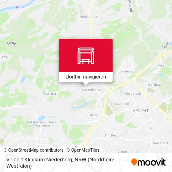 Velbert Klinikum Niederberg Karte