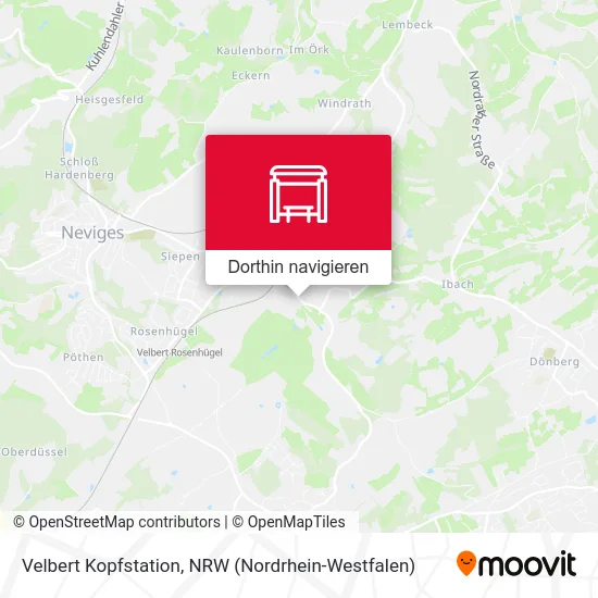 Velbert Kopfstation Karte