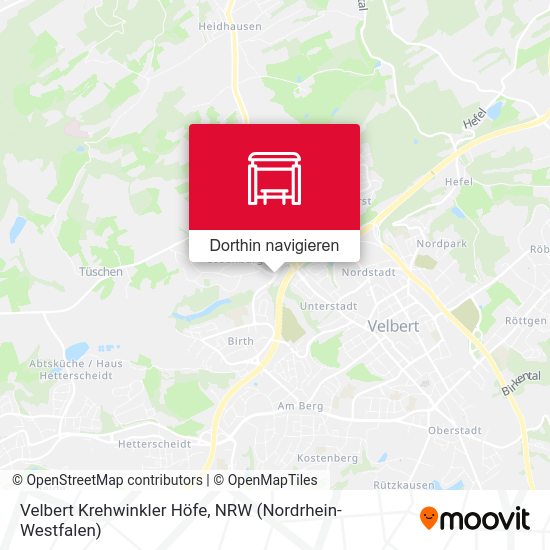 Velbert Krehwinkler Höfe Karte