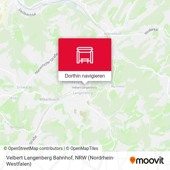 Velbert Langenberg Bahnhof Karte