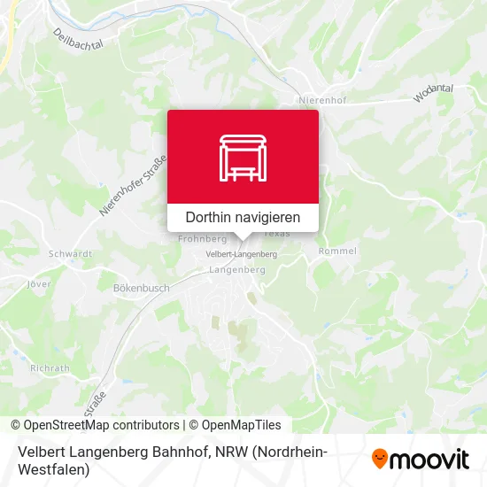 Velbert Langenberg Bahnhof Karte