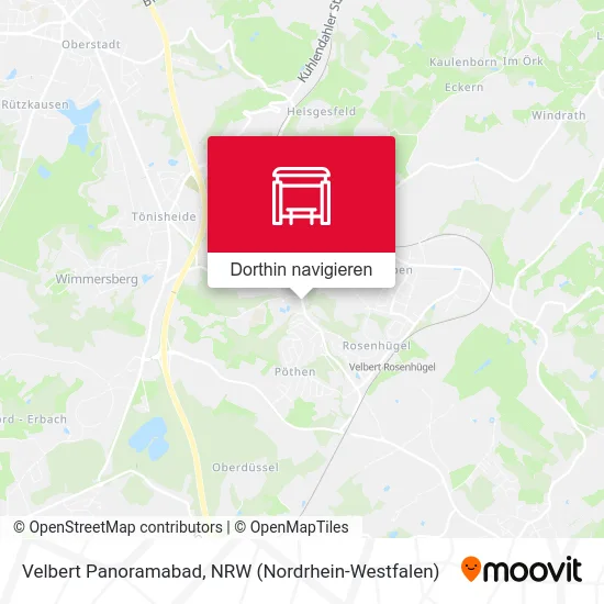 Velbert Panoramabad Karte