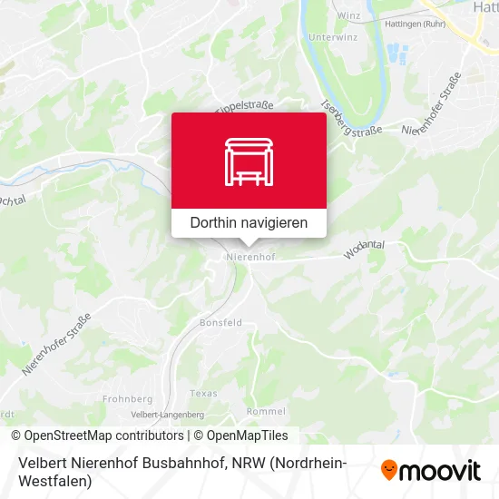 Velbert Nierenhof Busbahnhof Karte