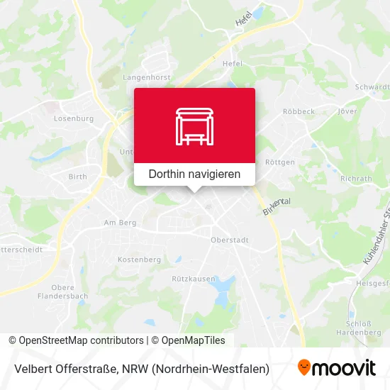 Velbert Offerstraße Karte