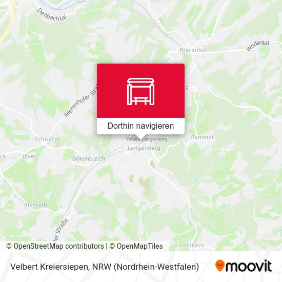 Velbert Kreiersiepen Karte