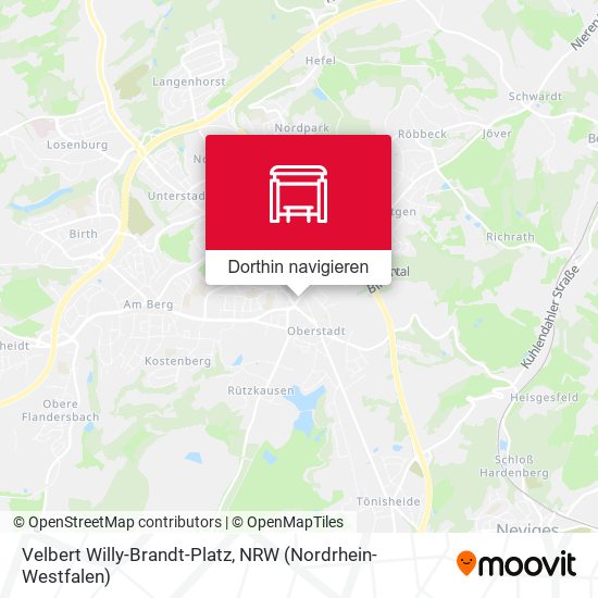 Velbert Willy-Brandt-Platz Karte
