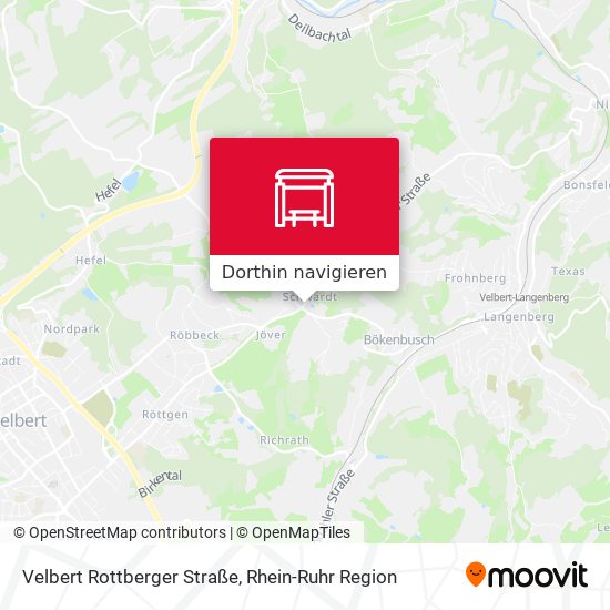 Velbert Rottberger Straße Karte