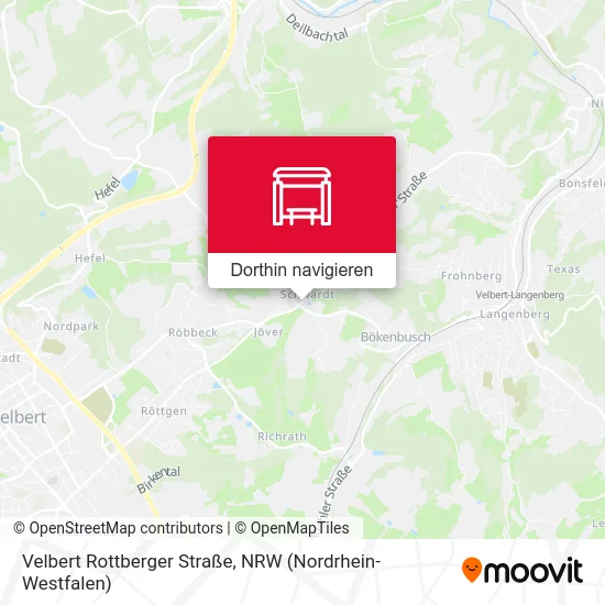 Velbert Rottberger Straße Karte
