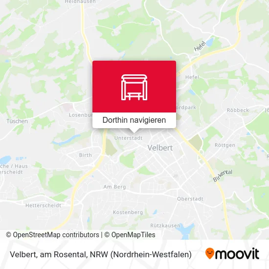 Velbert, am Rosental Karte