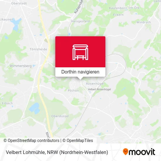 Velbert Lohmühle Karte
