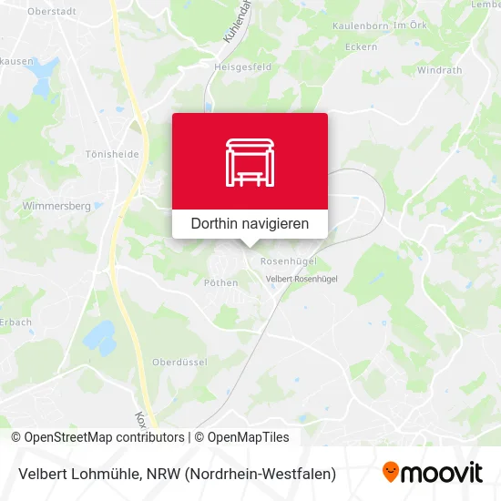Velbert Lohmühle Karte