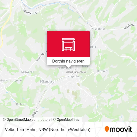 Velbert am Hahn Karte