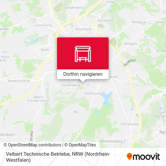 Velbert Technische Betriebe Karte