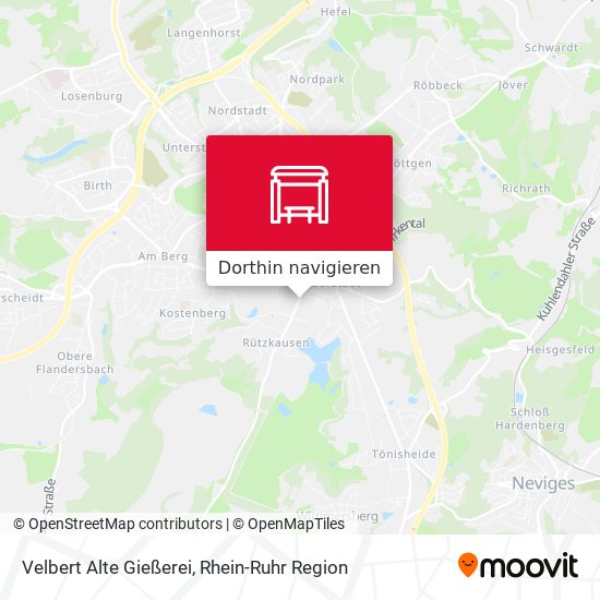 Velbert Alte Gießerei Karte