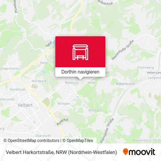 Velbert Harkortstraße Karte