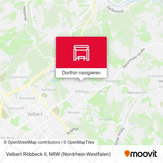 Velbert Röbbeck II Karte