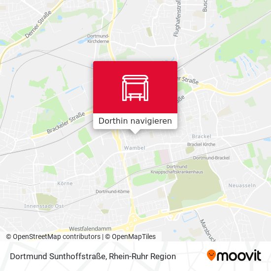 Dortmund Sunthoffstraße Karte