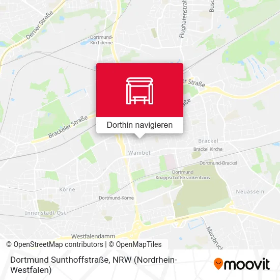 Dortmund Sunthoffstraße Karte