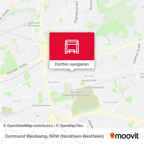 Dortmund Westkamp Karte