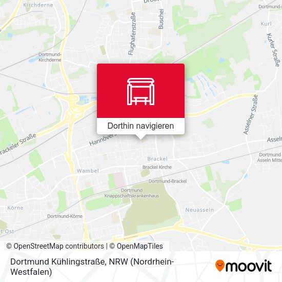 Dortmund Kühlingstraße Karte